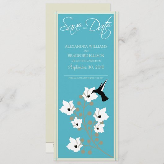 Ankündigung Datum freihalten (aqua) (Vorne/Hinten)