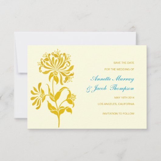 Ankündigung Datum freihalten | Blume |Gotur (Vorderseite)