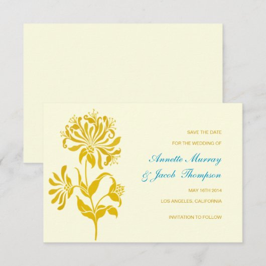 Ankündigung Datum freihalten | Blume |Gotur (Vorne/Hinten)