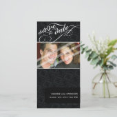 Ankündigung Datum freihalten: extravaganter Text 7 (Stehend Vorderseite)