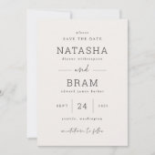 Ankündigung Datum freihalten Foto-Karte (Vorderseite)