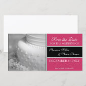 Ankündigung Datum freihalten Foto-Karten {Pink} (Vorne/Hinten)