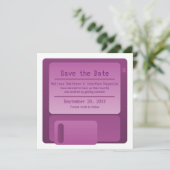 Ankündigung Datum freihalten, Lila (Stehend Vorderseite)