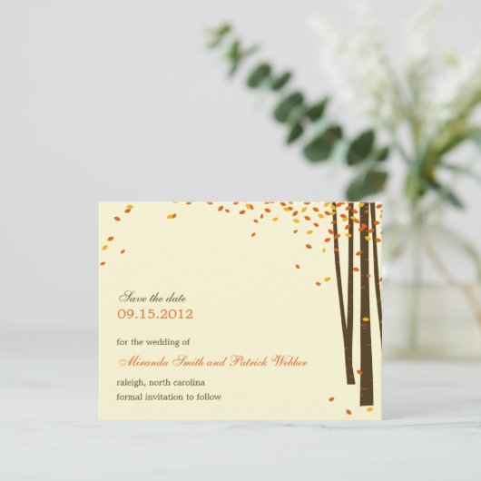 Ankündigung Datum freihalten - Orange - (Stehend Vorderseite)