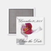 Ankündigung Datum freihalten Orchid Magnet (Vorderseite/Rückseite)