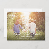 Ankündigung Datum freihalten Postkarte (Vorne/Hinten)