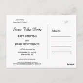 Ankündigung Datum freihalten Postkarte (Rückseite)