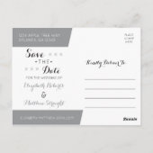 Ankündigung Datum freihalten Postkarte (Rückseite)