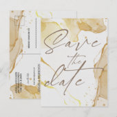 Ankündigung Datum freihalten Postkarte (Vorne/Hinten)
