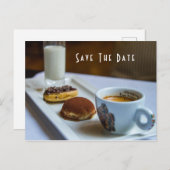 Ankündigung Datum freihalten Postkarte (Vorne/Hinten)