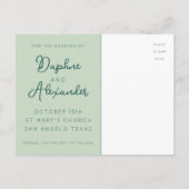 Ankündigung Datum freihalten Postkarte (Rückseite)