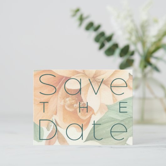 Ankündigung Datum freihalten Postkarte (Stehend Vorderseite)