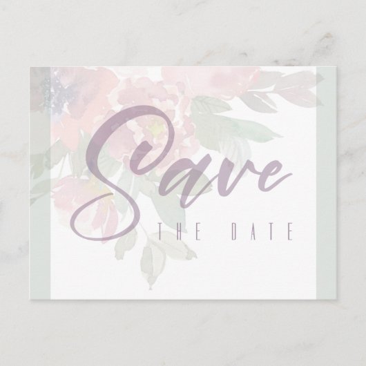 Ankündigung Datum freihalten Postkarte (Vorderseite)