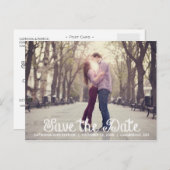 Ankündigung Datum freihalten Postkarte (Vorne/Hinten)