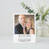 Ankündigung Datum freihalten Postkarte (Stehend Vorderseite)