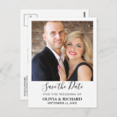 Ankündigung Datum freihalten Postkarte (Vorne/Hinten)