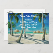 Ankündigung Datum freihalten Postkarte (Vorne/Hinten)
