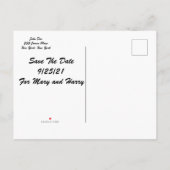 Ankündigung Datum freihalten Postkarte (Rückseite)