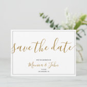 Ankündigung Datum freihalten Postkarte (Stehend Vorderseite)