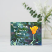 Ankündigung Datum freihalten Postkarte (Stehend Vorderseite)