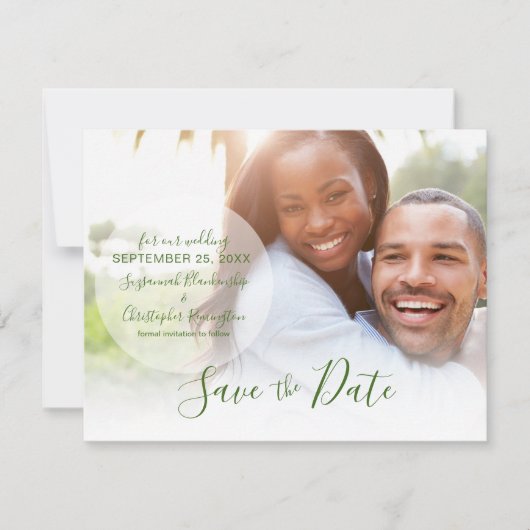 Ankündigung Datum freihalten QR-Code Benutzerdefin (Vorderseite)