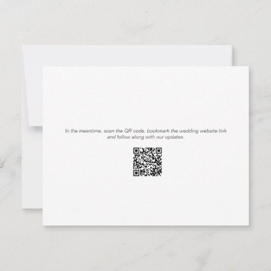 Ankündigung Datum freihalten QR-Code Benutzerdefin (Rückseite)