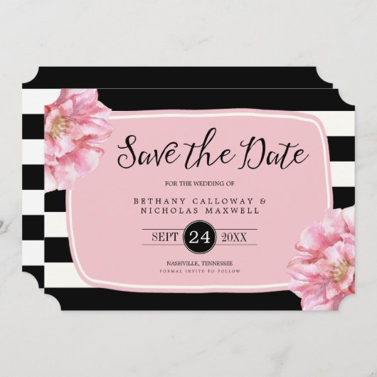 Ankündigung Datum freihalten / Rosa (Vorne/Hinten)