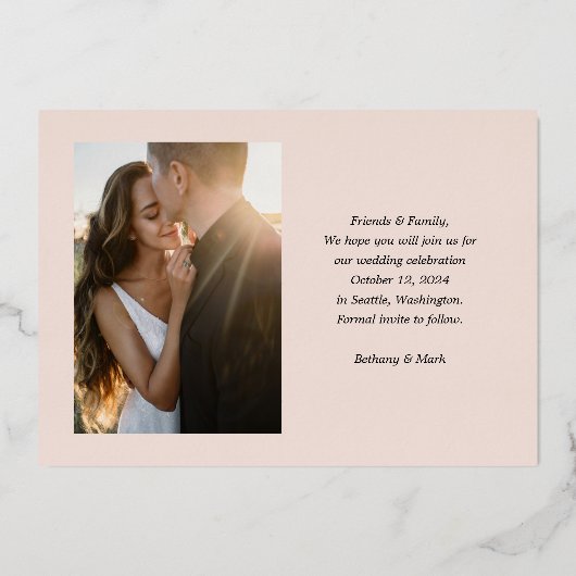 Ankündigung Datum freihalten Schlagzeile für echte (Rückseite)