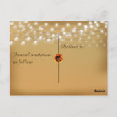 Ankündigung Datum freihalten, Sonnenblumen Postkarte (Rückseite)