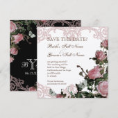 Ankündigung Datum freihalten - Trellis Rose Vintag (Vorne/Hinten)