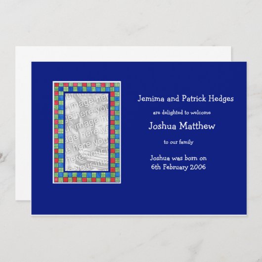 Ankündigung der Adoption (Vorne/Hinten)