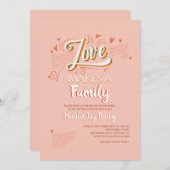 Ankündigung der Adoption der Liebe/Party (Vorne/Hinten)