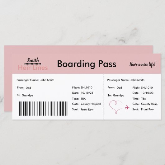 Ankündigung der Adoption für Reisen Kindermädchen (Vorne/Hinten)