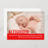 Ankündigung der Ankündigung eines modernen Fotos (Vorne/Hinten)