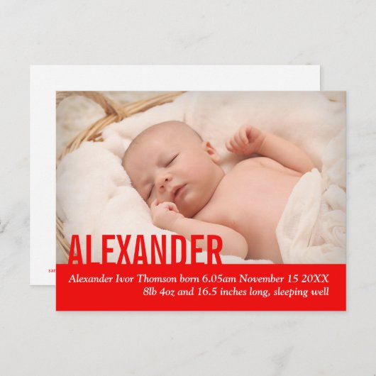 Ankündigung der Ankündigung eines modernen Fotos (Vorne/Hinten)