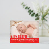 Ankündigung der Ankündigung eines modernen Fotos (Stehend Vorderseite)