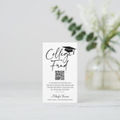 Ankündigung der Ankündigung von Uni Fund Abschluss Begleitkarte (Stehend Vorderseite)