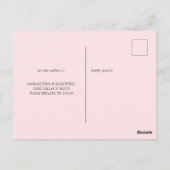 Ankündigung der Ankündigung von Wasserfarben-Stran Postkarte (Rückseite)