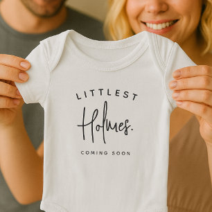 Ankündigung der Ankunft eines Babys Personalisiert Baby Strampler