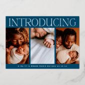 Ankündigung der Baby-Geburt-Collage mit minimalem (Vorderseite)