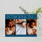 Ankündigung der Baby-Geburt-Collage mit minimalem (Stehend vorne)