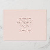 Ankündigung der Baby-Geburt-Collage mit minimalem (Rückseite)