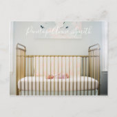 Ankündigung der Babypostkarte des Fotos Postkarte (Vorderseite)