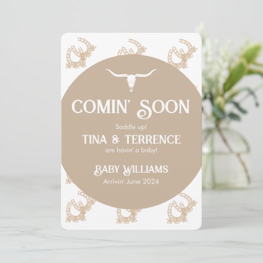 Ankündigung der baldigen Schwangerschaft von Weste (Stehend Vorderseite)