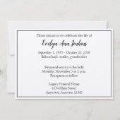 Ankündigung der Beerdigung des Roten Mohns (Rückseite)