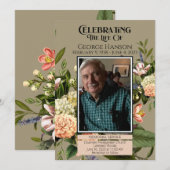 Ankündigung der Beerdigung von Peach Greeneral (Vorne/Hinten)