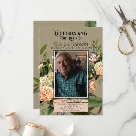 Ankündigung der Beerdigung von Peach Greeneral