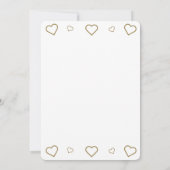 Ankündigung der benutzerdefinierten Verlobung (Rückseite)