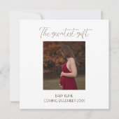 Ankündigung der besten Winterschwangerschaft (Rückseite)