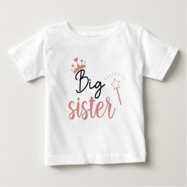 Ankündigung der Big Sister Baby-Ankunft Baby T-shirt